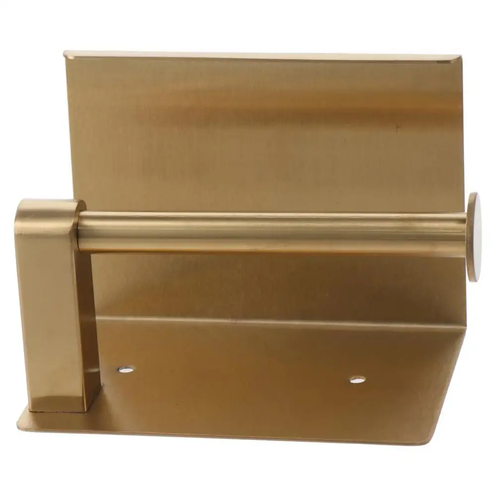 

Rustproof Gold Toilet Paper Holder Stainless Steel Modern/Fashion Storage Shelf Wall Mounted Phone Shelf Bathroom