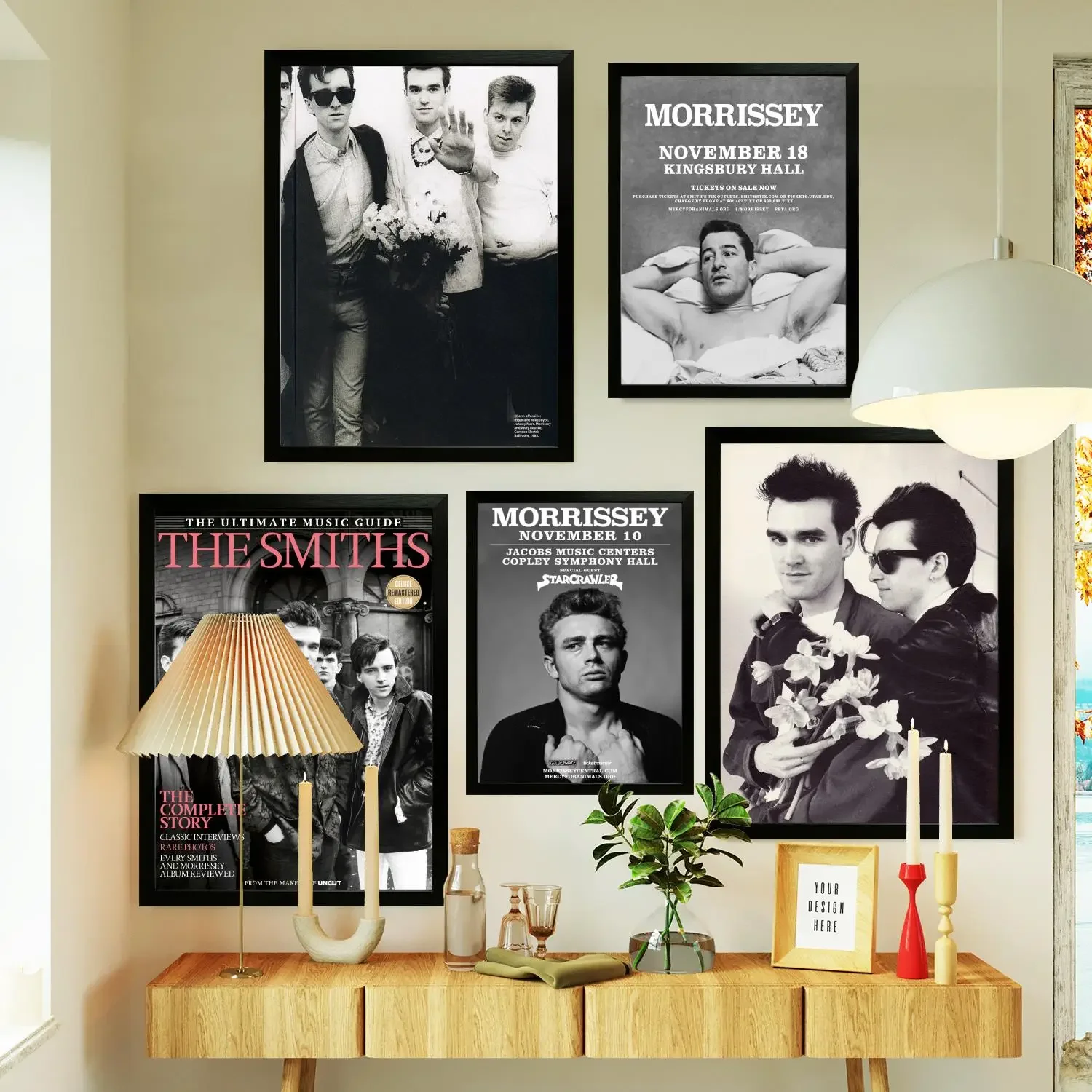 morrissey singer Poster Prints Wall Art Canvas Painting Poster For Modern Family Living Room Home Decor