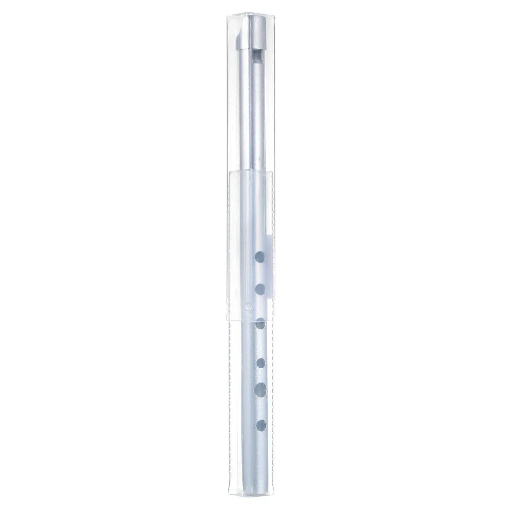 Premium Key of D Irish Whistles Flute Silver Color 6 Holes Penny Whistles Aluminum alloy 6 Holes Flute Music Learning