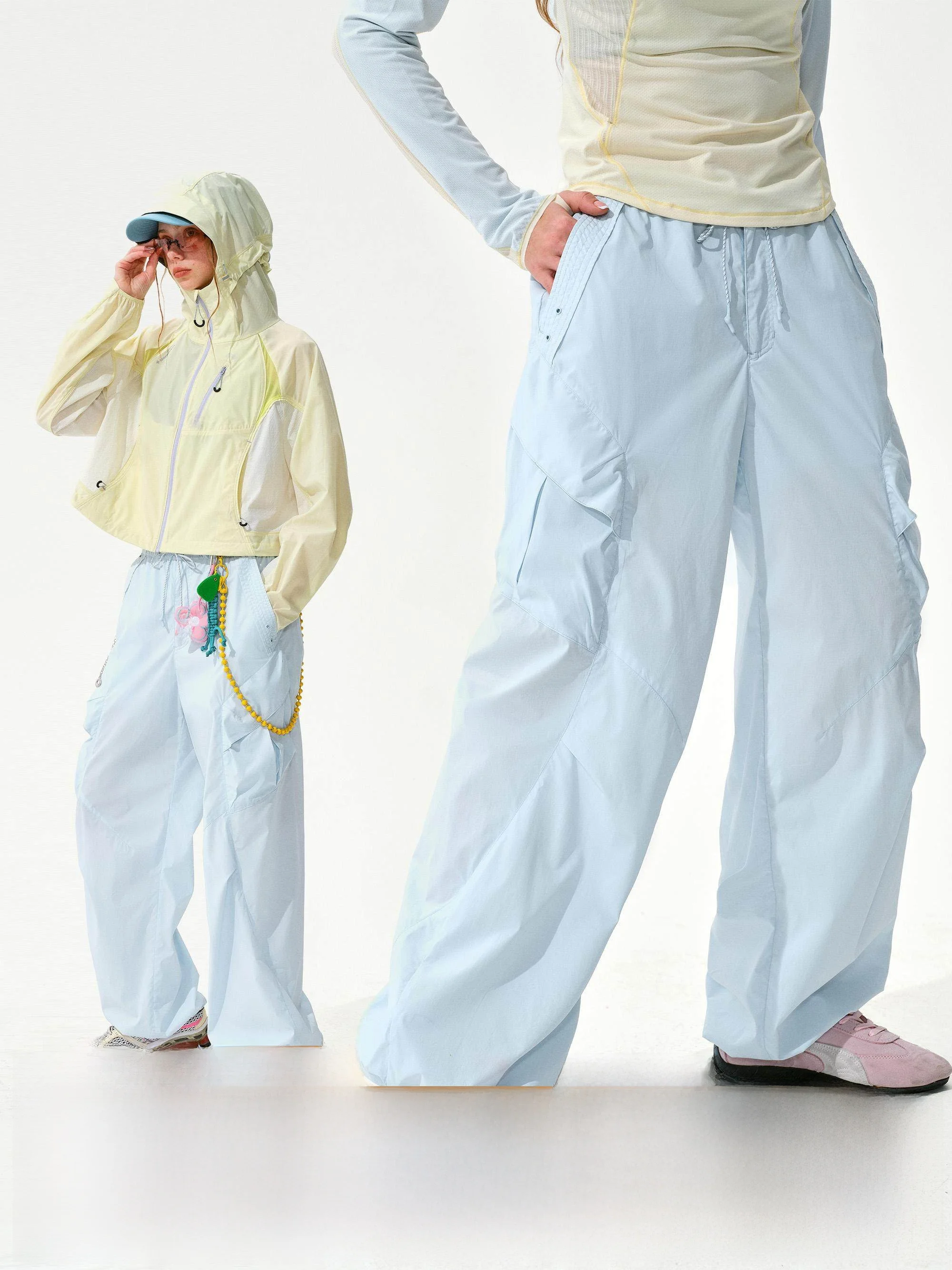 

Monterest Lightweight Outdoor Casual Workwear Long Pants Women's Cool Sensation See-tough Leisure Trousers Nylon Fabric