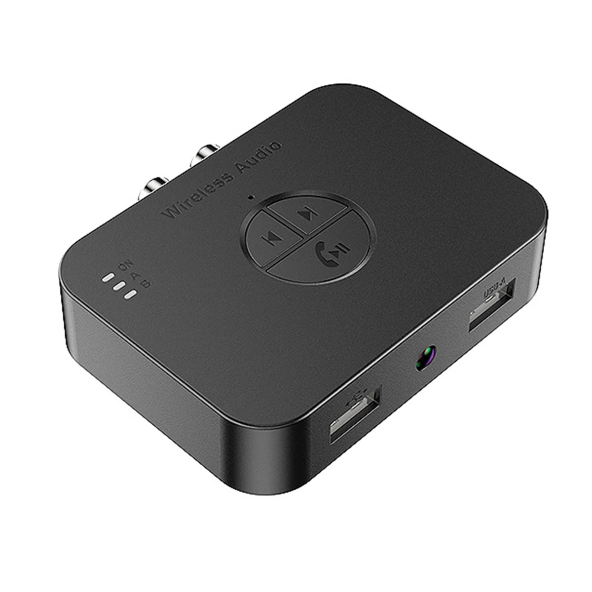 AB01 Беспроводной-Bluetooth5.4 Аудио передатчик Приемник 3,5 мм AUX адаптер Hi-Fi аудио усилитель Универсальный модуль с микрофоном