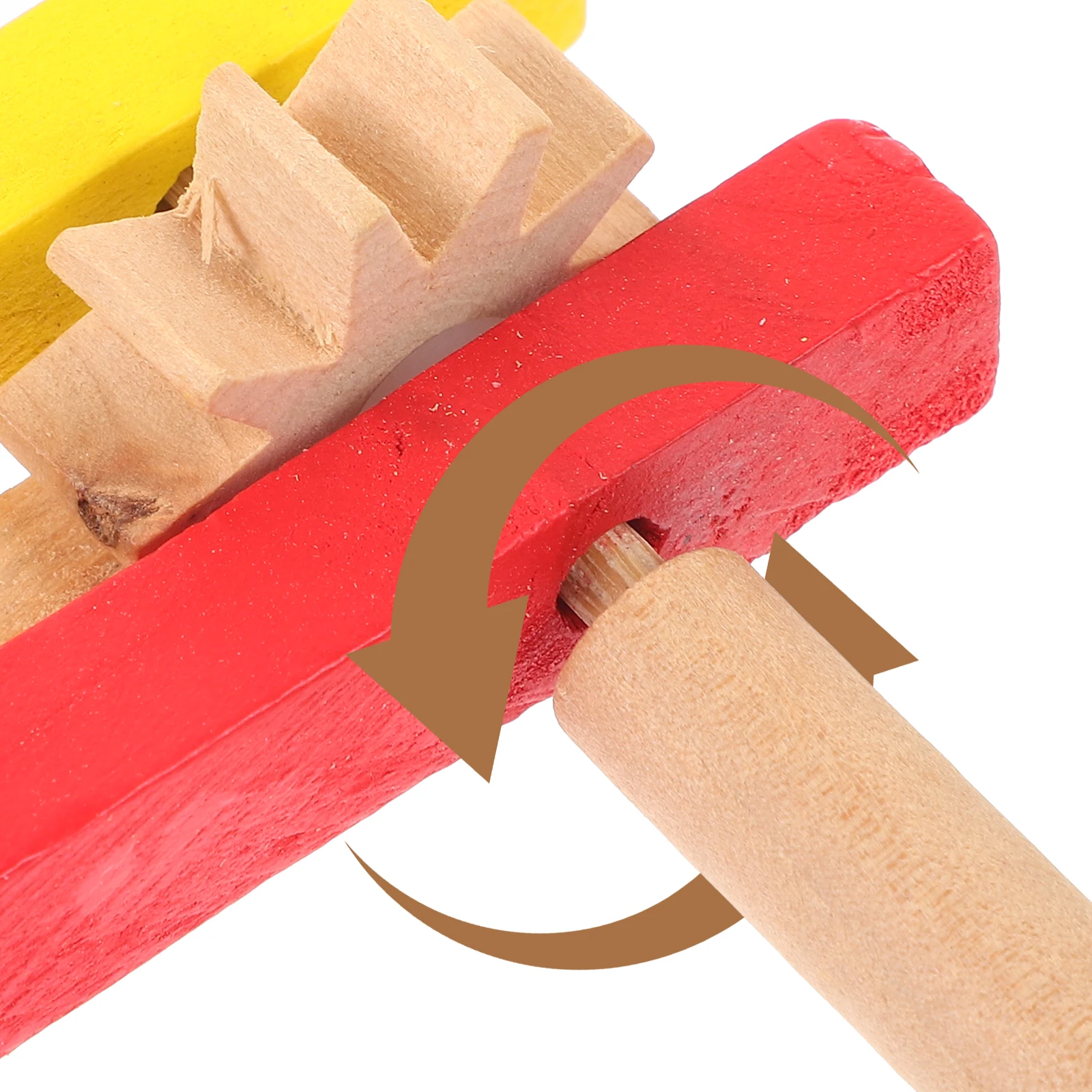 라쳇 악기 장난감, 마트라카 노이즈 메이커, 뮤지컬 사운드 악기, 긴 손잡이, 캐스터넷 나무 교육 그립, 4 개