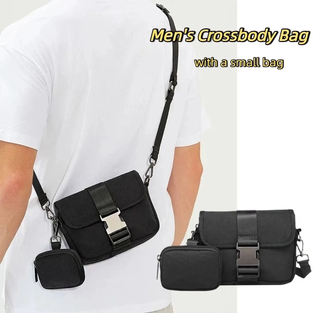 

Мужская сумка-мессенджер из ткани Оксфорд, черная водонепроницаемая сумка через плечо в японском стиле, многофункциональная повседневная мужская сумка через плечо на каждый день