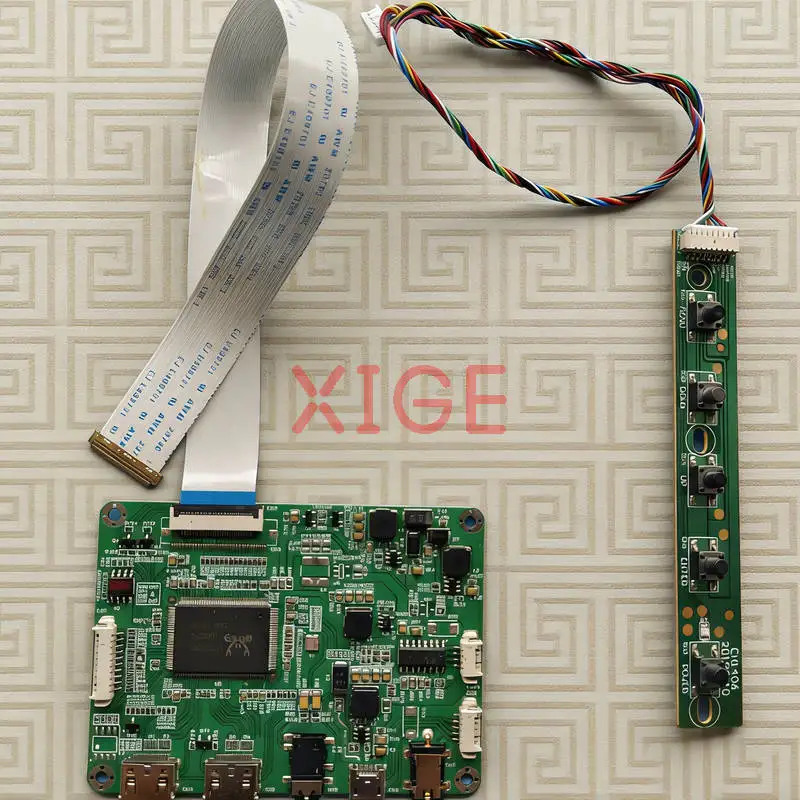 

Плата контроллера экрана, совместимая с B156HAN06 B156HAN01 B156HAN02 B156HAN04, для ноутбуков и мониторов, 1920x1080, 2 Mini-HDMI, 30-контактный EDP-кабель