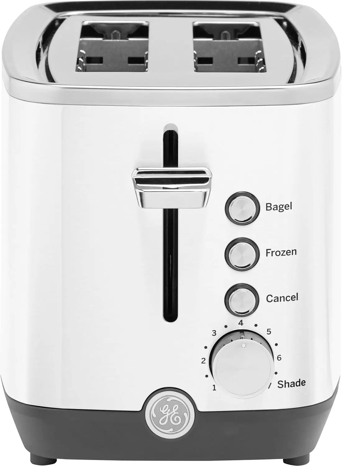 

Extra Wide 2 Slice Toaster, 7 Shade Settings, Even Toasting, Removable Crumb Tray, 850W, White