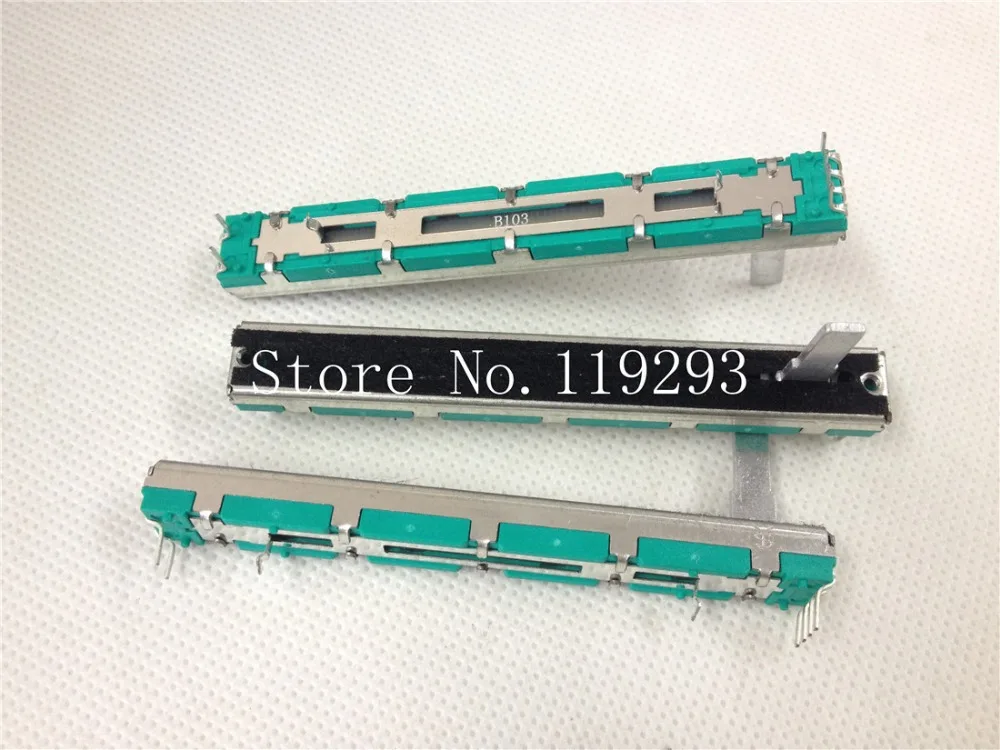 Double B10K B20K B50K B100K Original Behringer mixer fader 7.5 CM 7.5CM 75MM B10KX2  Potentiometer--10PCS/LOT - Image 4