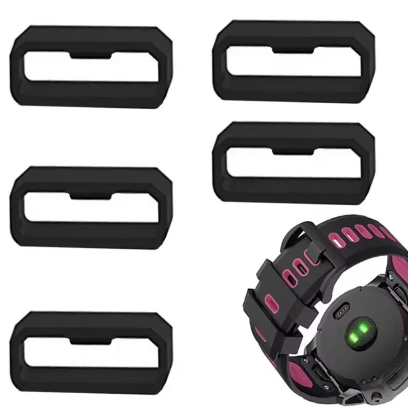 22mm Silicone Band Keeper For Garmin Fenix7 6 6Pro 5 Strap Rubber Loop Forerunner935/955/965 Instinct 2 Watch Buckle Accessories