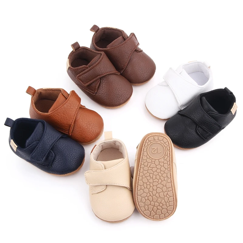 Lioraitiin Toddler Baby Girl PU Sneakers Casual Soft Sole Cute Baby Flats Infant Walking Shoes