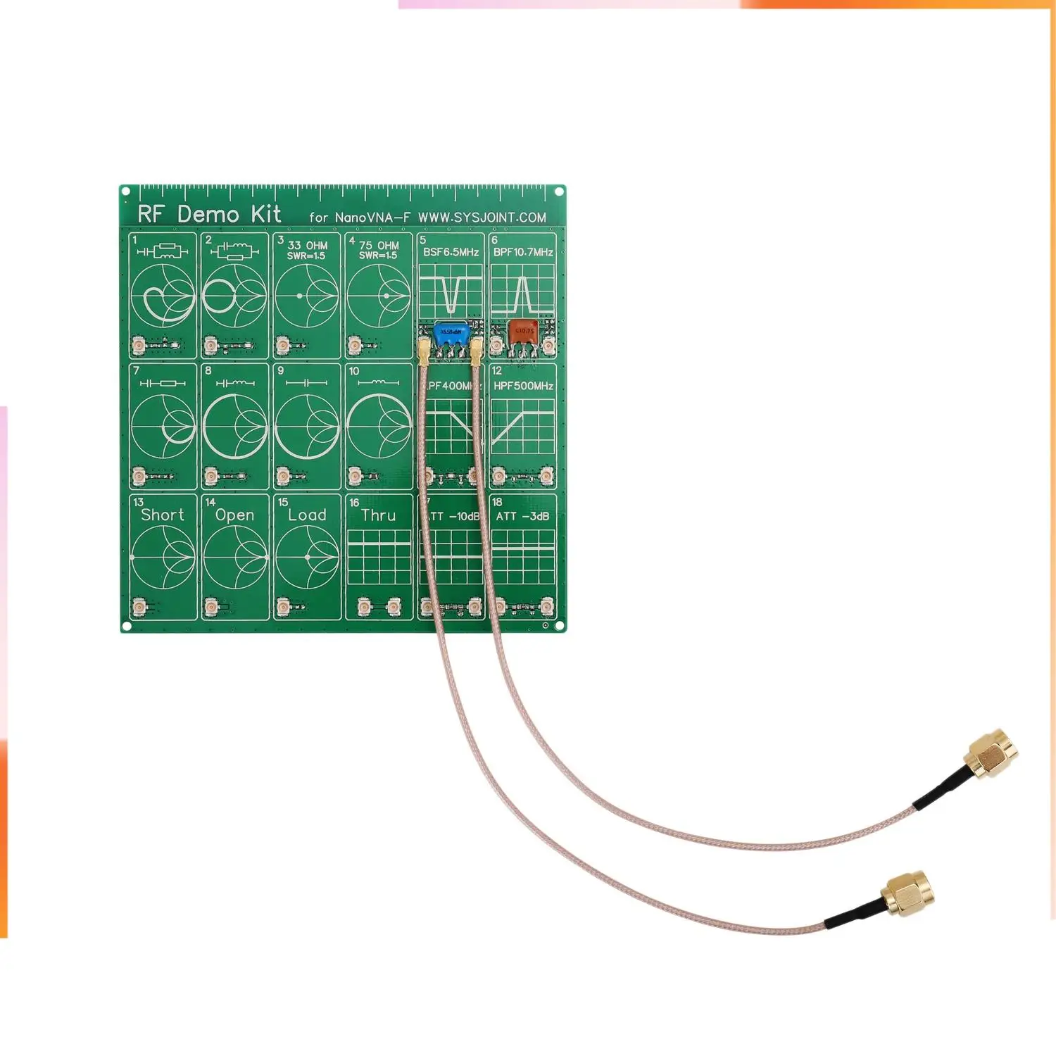 A92Z RF Demo Kit For Nanovna-F RF Tester Board HAM Filter Attenuator