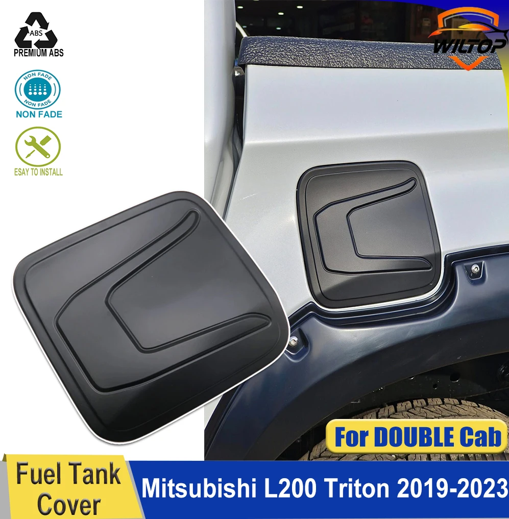 

Fuel Tank Cover For Mitsubishi L200 Triton 2019-2023 DOUBLE CAB 4 Doors Fuel Filler Cap ABS Matte Black Car Exterior Accessorie