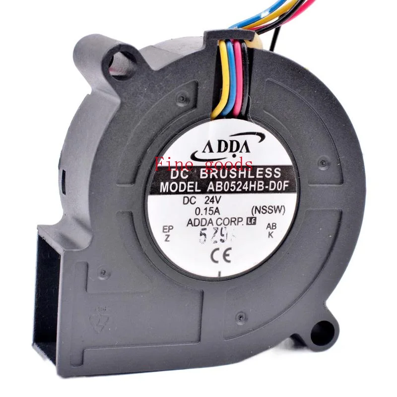 AB0524HB-D0F 50mm blower 5cm 5015 50x50x15mm DC24V 0.15A 4 wires pwm blower cooling fan for ADDA  inverter