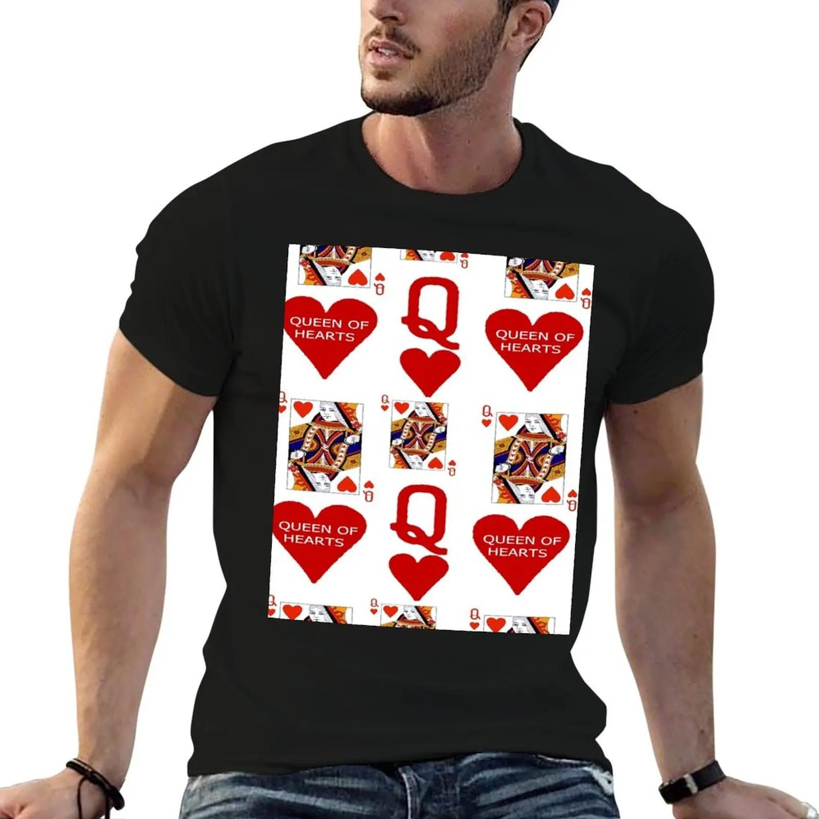 

RED QUEEN OF HEARTS CASINO ART FROM REDBUBBLE BY SHARLES ART. T-Shirt sweat plus sizes customizeds mens graphic t-shirts funny