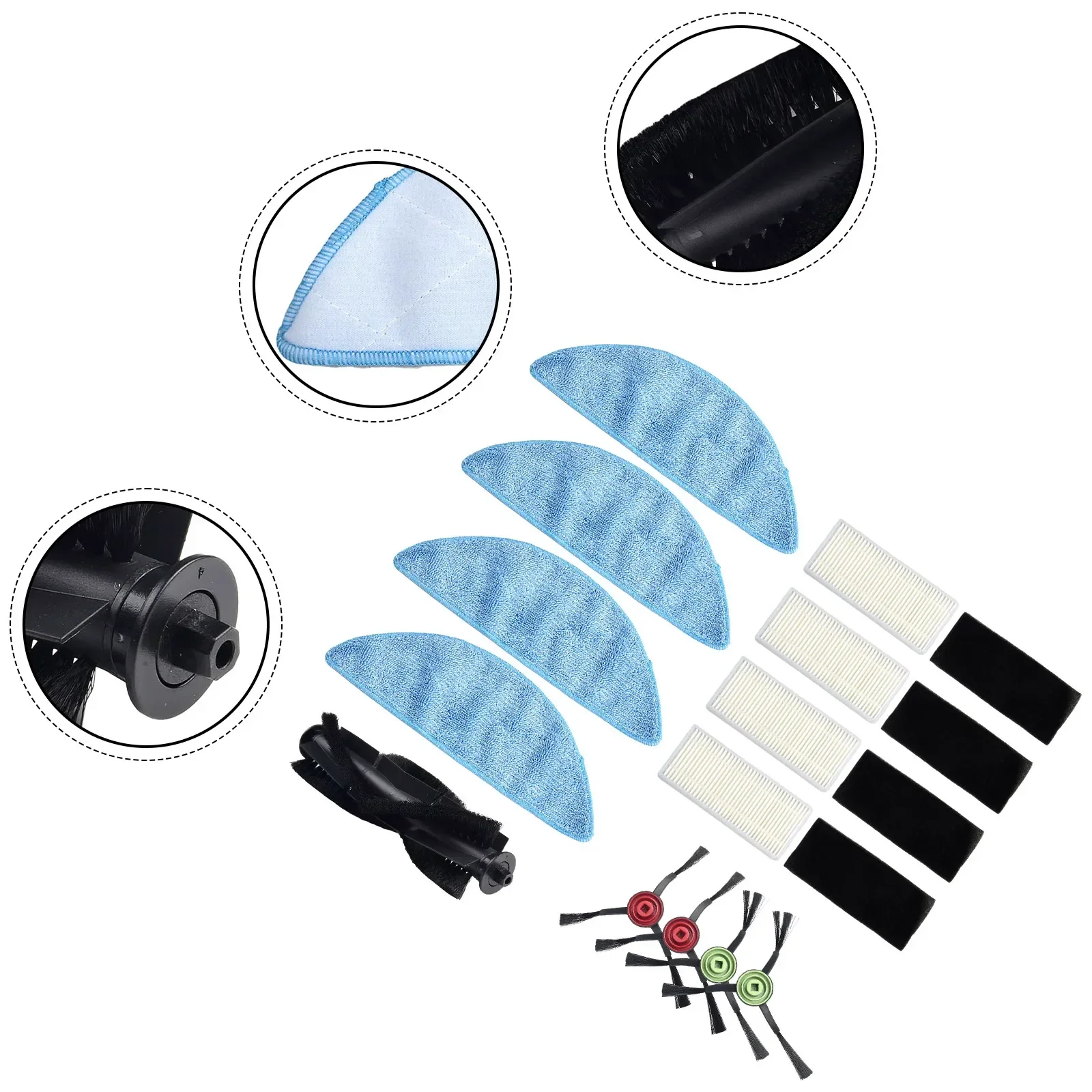 Brand New Side Brushes Filter Delicate For Conga Eternal Max Kit Reliable Replacement Roller Brush Vacuum Cleaner