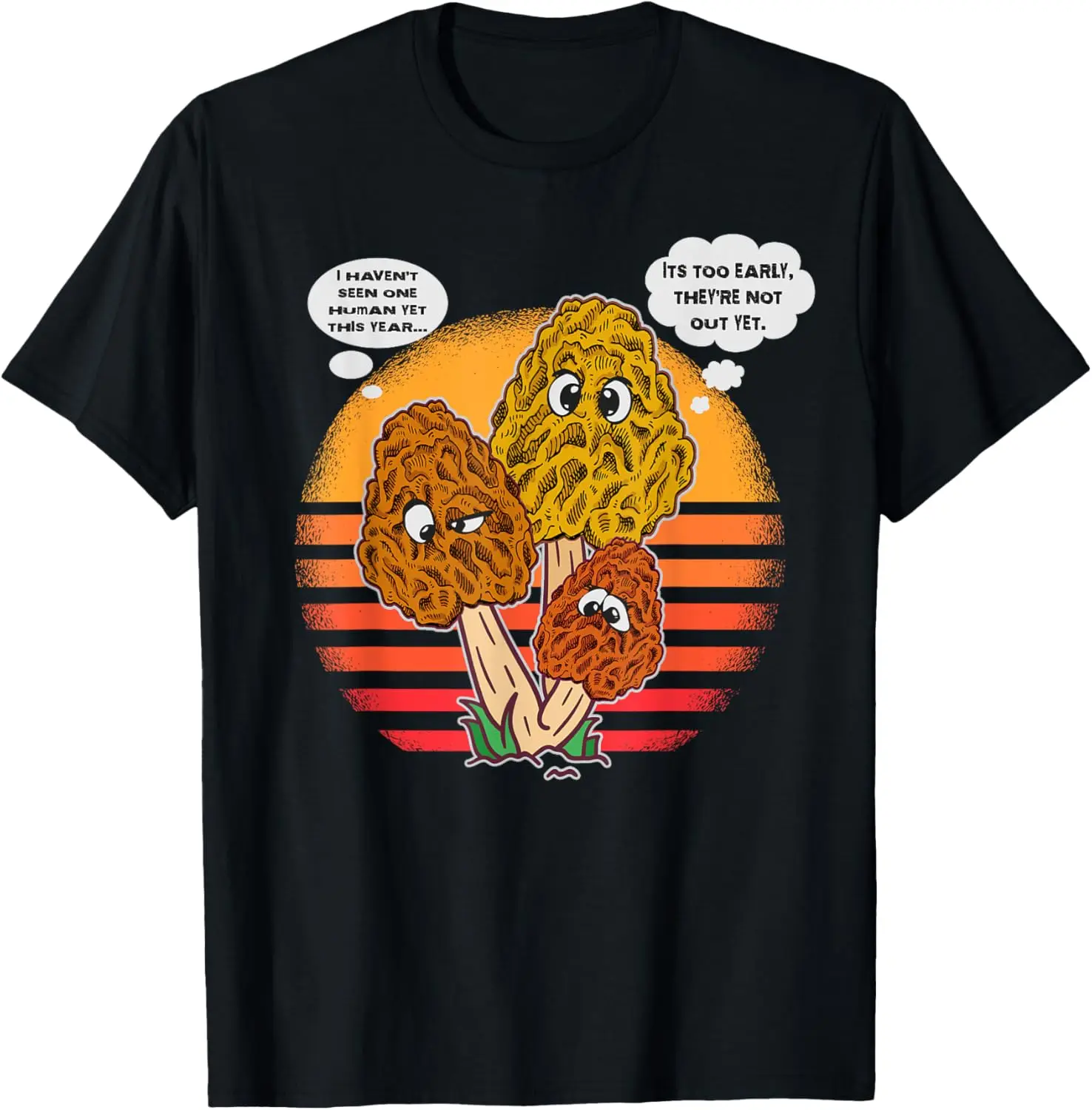 تي شيرت موريل للصيد على شكل فطر