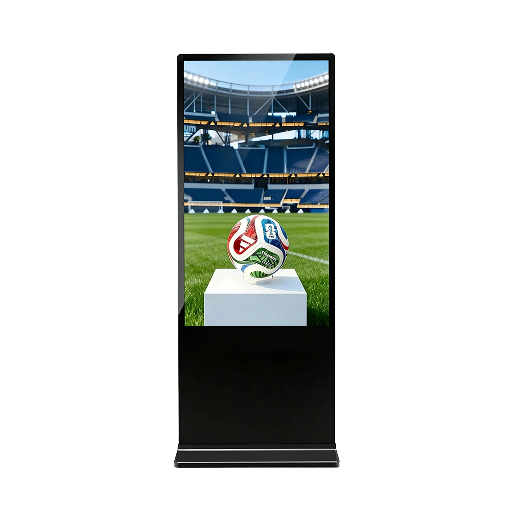 55 Inch Floor Standing LCD QHD Resolution Advertising Video Player Android Indoor Touch Screen Digital Signage Display