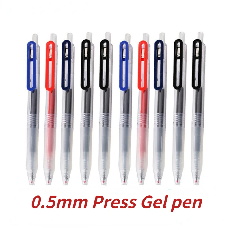 3/1Pcs Set 0.5mm Gel Pens Press MUJIs Student Exam Office Signature Writing Japan Ink Ballpoint 05 Pen Japanese Stationery