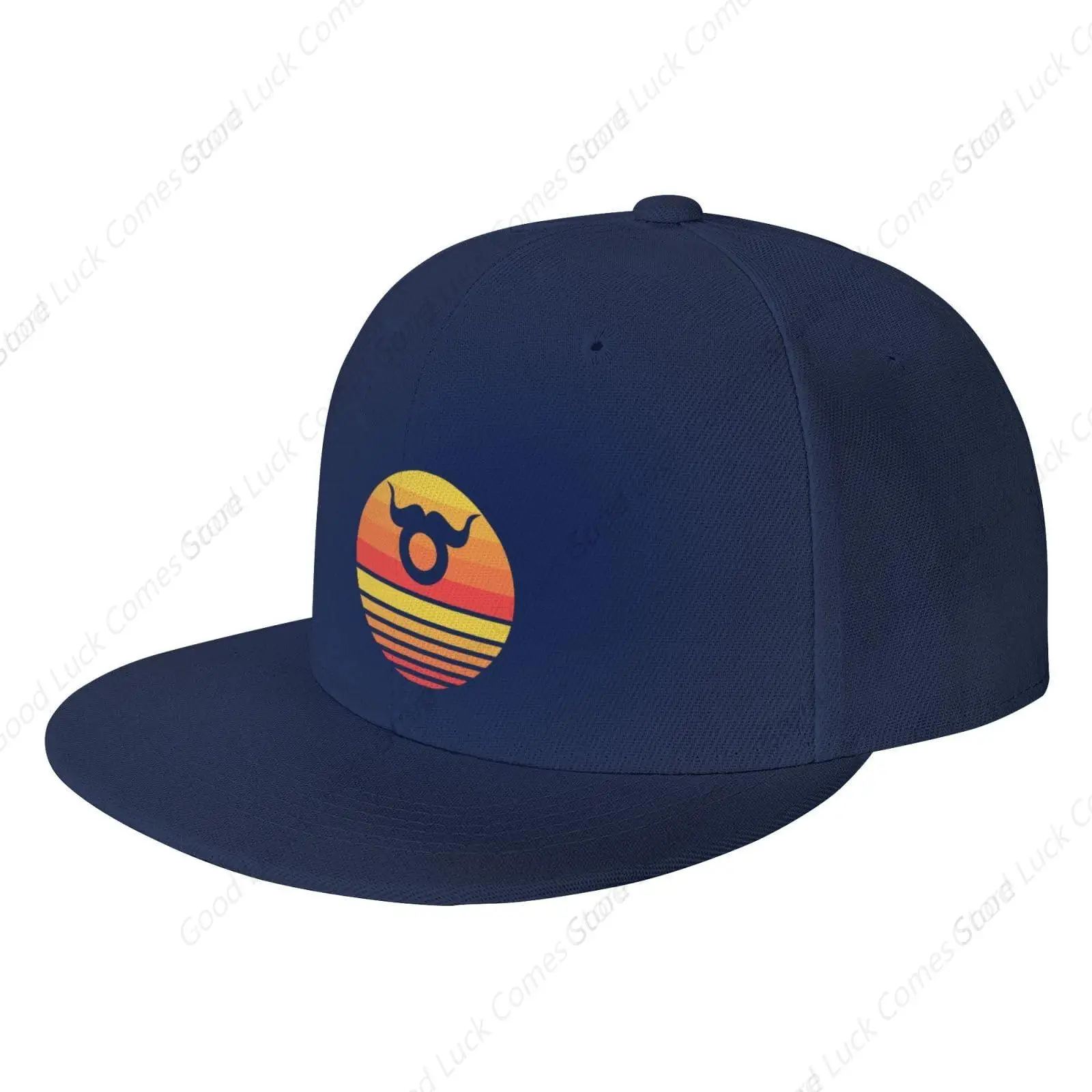 Zodiac Sign Taurus Symbol Snapback Hat for Men Women Adjustable Hip Hop Style Flat Brim Hats