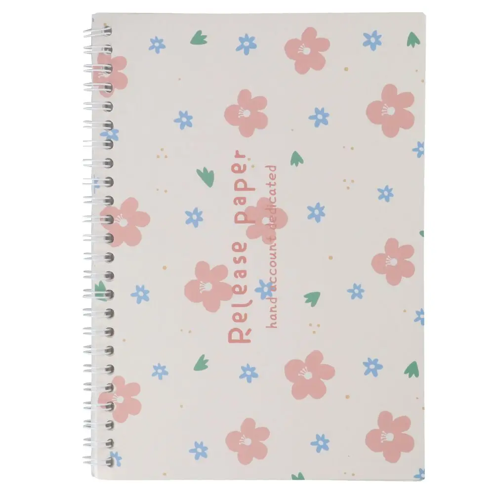 Imagem -02 - White Flower Sticker Book a5 Reutilizável Coleta Álbum Etiqueta Organizer Adesivos Coleção 32 Páginas