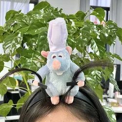 Disney Ratatouille Hairband Cartoon Plush Doll Headband Wide-Brimmed Hairpin Photo Headdress Creativity Decoration Girl Gifts