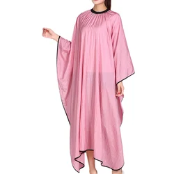 Hairdressing Cape Practical Salon Polyeaster Cape Cape Hairdressing Cloth Cloak Salon Polyeaster Cape Gown Men Women Pink
