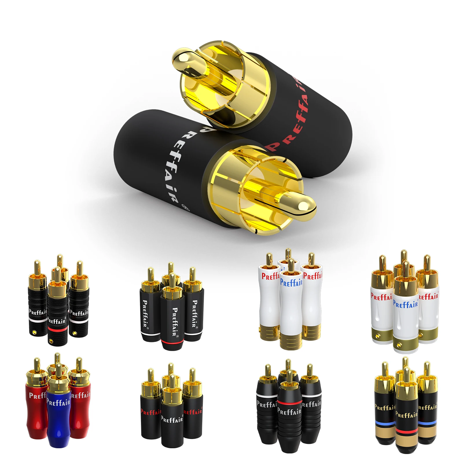 

HIFI RCA-штекер RCA-кабель-адаптер Прийматели Позолоченные rca Подходит для кабеля 7-9 мм