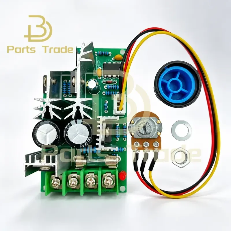 PWM DC Motor Speed Controller 12V 24V 36V Adjustable 2A-35A for Motor Water Air Pump Speed Control Range DC 2V-55V
