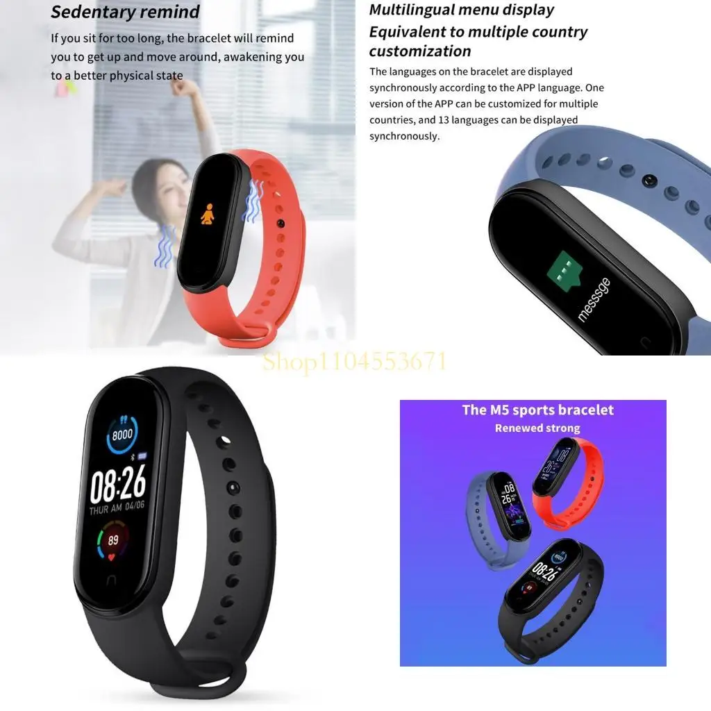 

Бестселлер для интеллектуального браслета для умных браслетов Women Sports Wwatch for Play Music Bracelet