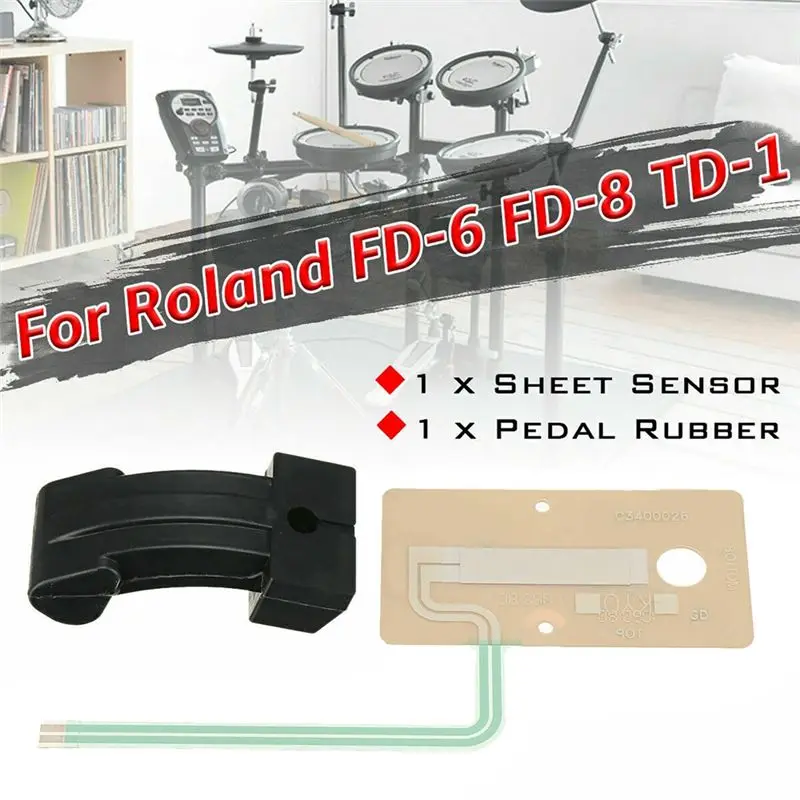 AB31-Sheet Sensor Actuator For Roland Drum Hi Hat Pedal Rubber Part Circuit TD4 9 11 15 17 Drum Replacement Accessories