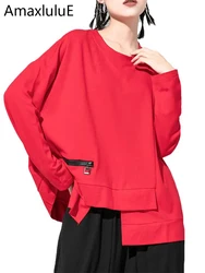 Max LuLu Nuovo Autunno Moda Coreana Magliette e camicette Delle Signore Allentato Manica Lunga Tee Camicette Delle Donne Vintage Casual T-Shirt di Grandi Dimensioni Streetwear