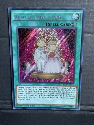 Duel Monsters YuGiOh Konami DRL3-EN016 Ritual Sanctuary  Secret Rare 1st Edition English TCG Collection Mint Card