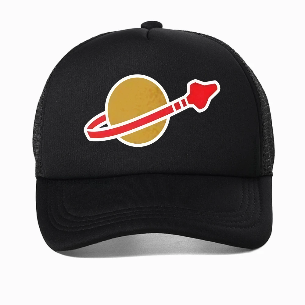 

Classic Space Logo baseball cap Male Classic casual print mesh trucker hat Adjustable Snapback Golf Breathable sun hats