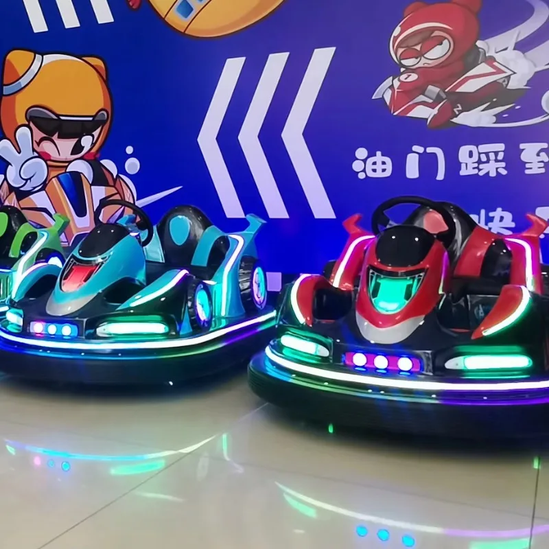 Fashionable Amusement Park Adult-Kids Rides on Exciting Games Machine Battery Remote 48V 500W Drift Bumper Car for Sale