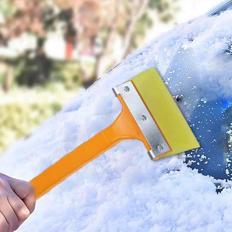 Grattoir à glace multifonctionnel pour voiture, dissolvant de glace pour pare-brise, outil de livres de vitres automatiques, brosse à verre à nettoyage rapide