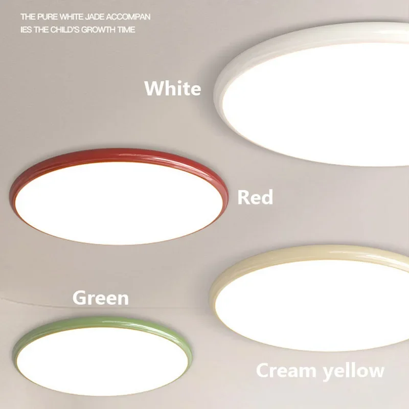 Imagem -05 - Simple Led Cream Wind Ceiling Light Nordic Macaron Fixture Luz para Quarto Sala de Estudo Varanda