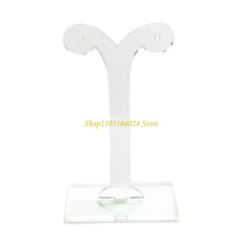 N5KE أنيقة واضحة الصلاح أحرار الحلق شاشة عرض مجوهرات الوقوف لإعدادات مختلفة #4