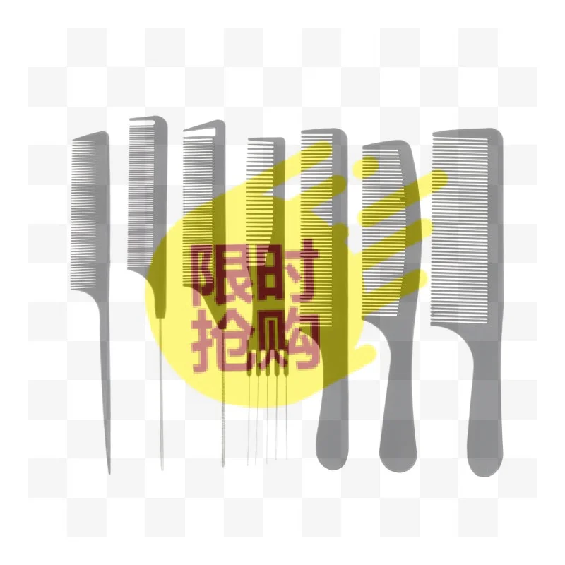 Professional Hair Tail Comb Salon Cut Comb Styling Stainless Steel Spiked Hairdressing Plastic Pointed Tail Hair Picking Comb