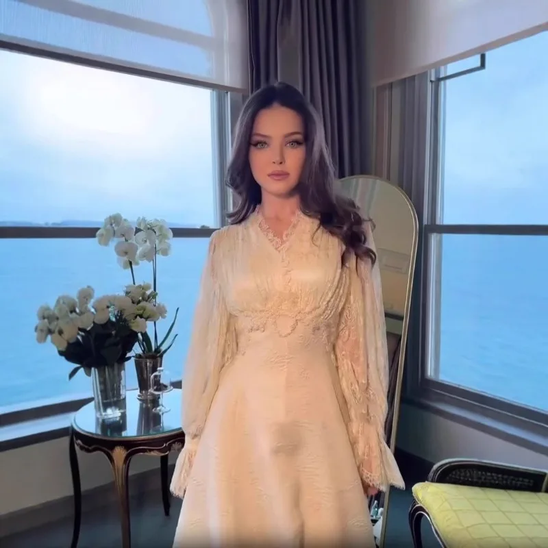 

2026 New Elegant Women Dress European American French