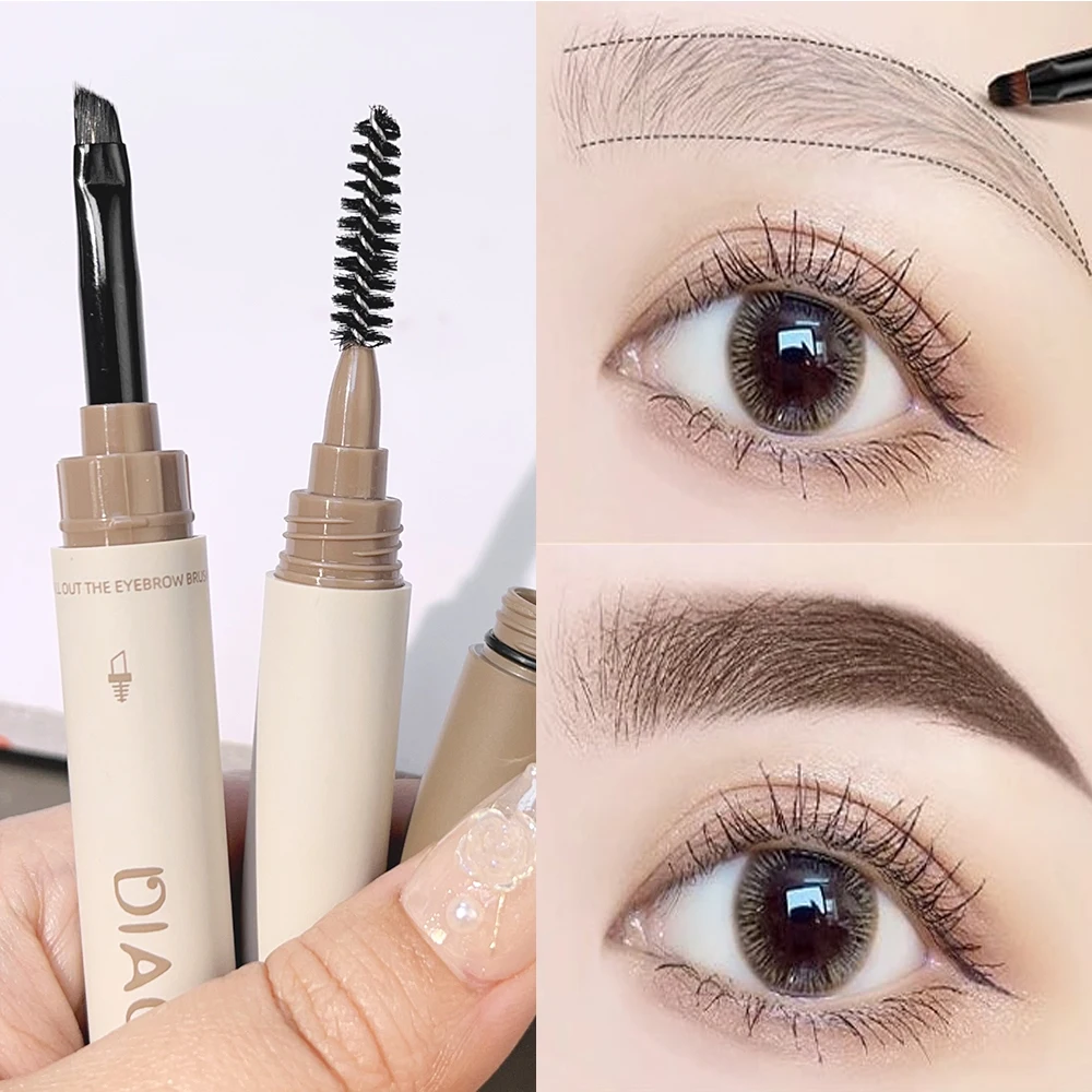 Langdurige Wenkbrauwgel En Wenkbrauwpotlood Waterdichte Grijze Koffie Bruine Mascara Tint Met Borstel Natuurlijk Ogende Ogen Cosmetica