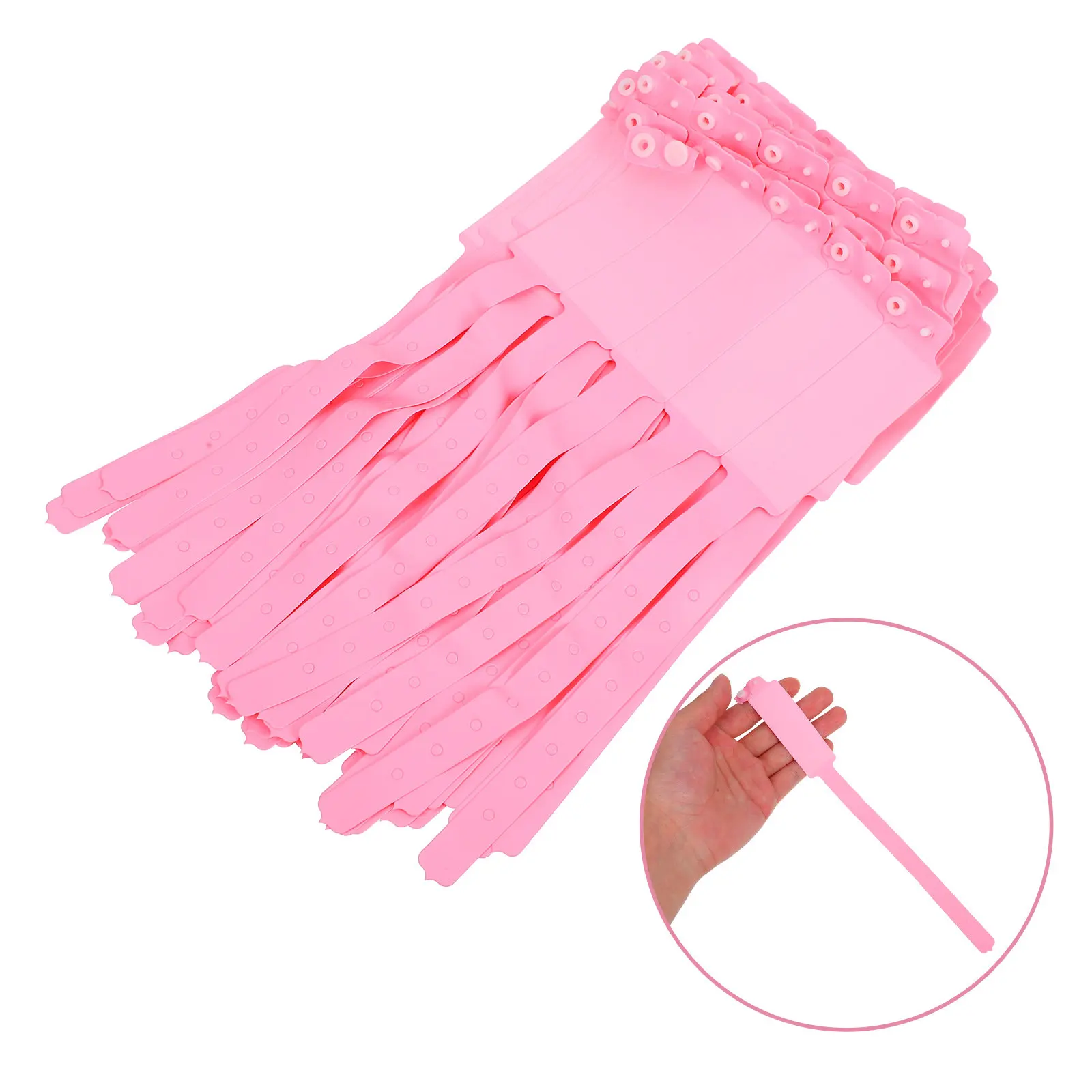 

100Pcs Hospital Waterproof Id Wristbands Disposable Patient Wristband Blank Writable Identification PVC Bands Id Wrist Bands