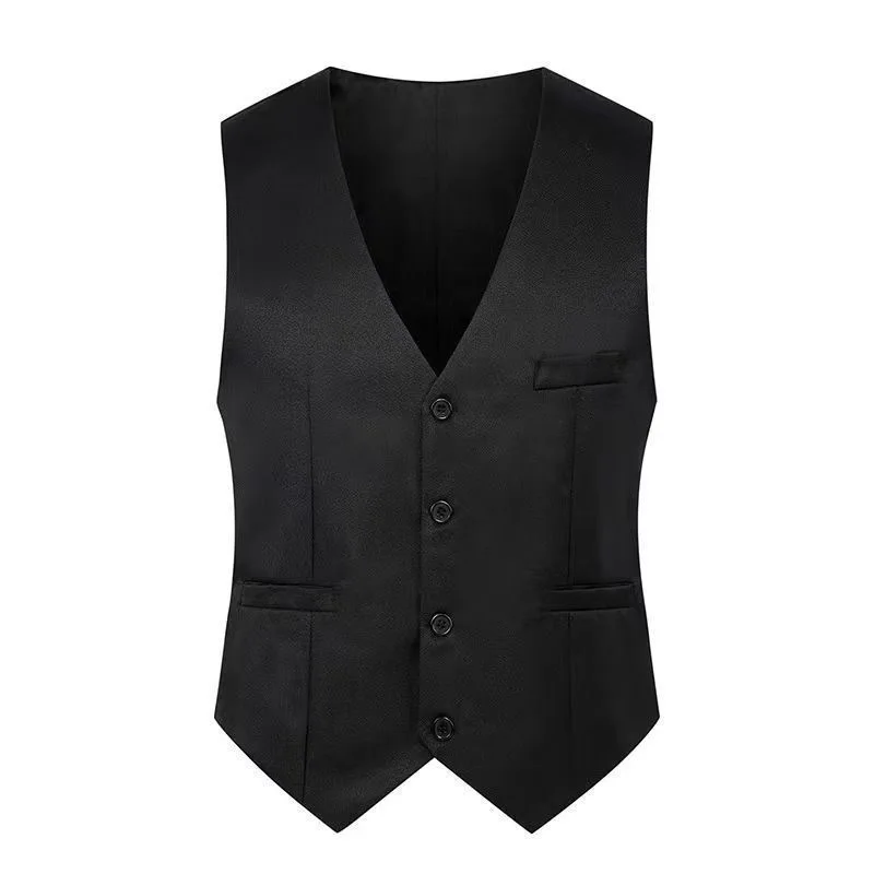 Yellow formal suit vest vest professional groomsman dress