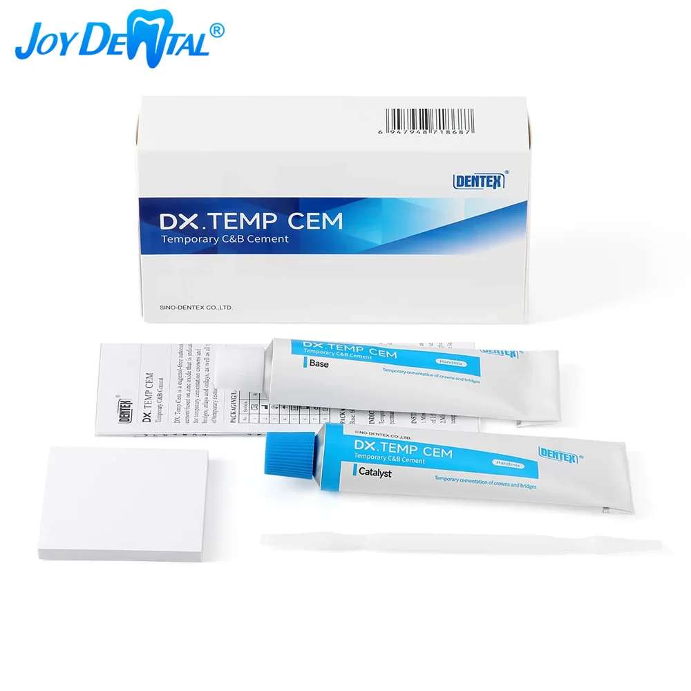 JOY DENTAL Dental Noneugenol Temporary Zinc Oxide Cement Temporary Cementation of Crown and Bridge Dentistry Supplies