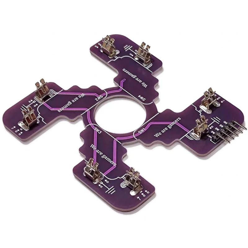 

Replaced JLF PCB for Sanwa TP-MA PCB Board Omron .187" Microswitches Hot Swap Joystick Board for OTTO DIY V2 V5 Kit