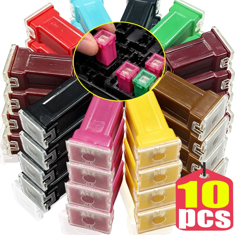 Automotive Fuse Kit Tall Standard Low Profile Box Shaped Cartridge Fuses 20A‑80A Vehicle Replacement Circuit Protection Fuses