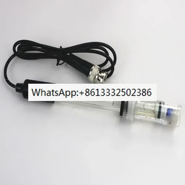 

2PCS Resistance to strong acid and alkali pH meter pH meter electrode 6503 PH composite sensor glass probe BNC interface