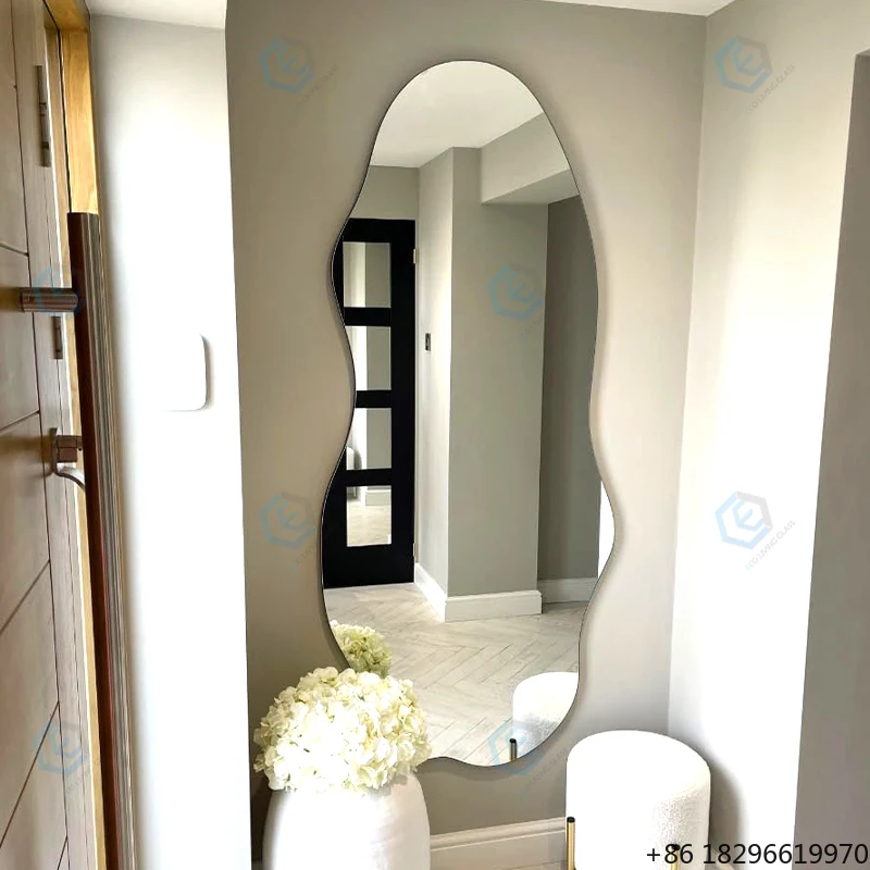 3mm 4mm 5mm 6mm Large Full Length Wall Mirror Irregular Frameless Mirror Unique Design Home Bathroom Wholesale