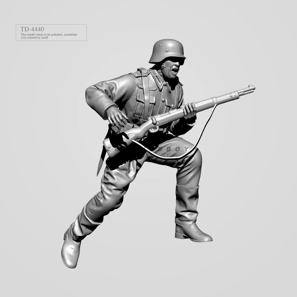 

50 мм 1/35 смоляные модели солдата наборы фигурок бесцветные и самособранные (3D печать) Искусственная кожа/3D