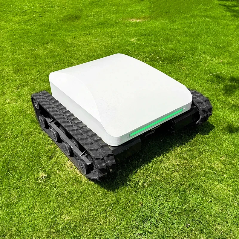 

Hot Sale Remote Control GPS Automatic Path Planning Lithium Battery Crawler Lawn Mower For Grass Cutting