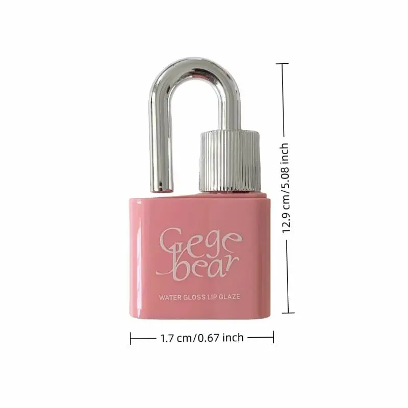 Lucidalabbra Gege bear 3g Bloccaggio Cuore Dolce Lucidalabbra Lucidalabbra-Colori vivaci, Facile da applicare Con idratazione non duratura