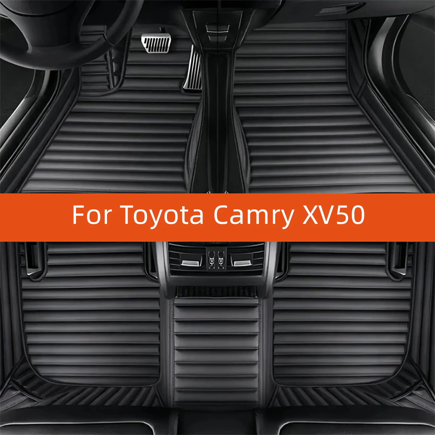 

Custom Leather Car Floor Mat For Toyota Camry XV50 2012 2013 2014 2015 2016 2017 2018 Car Mat Interior Accessories