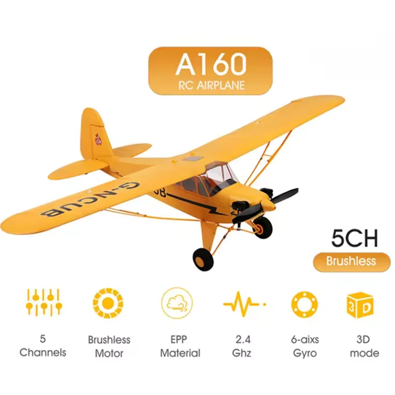 طفل الكبار Wltoys A160-J3 RTF 2.4G فرش السيارات 3D/6G طائرة التحكم عن بعد ترقية CUB جاهزة للطيران في الهواء الطلق #2